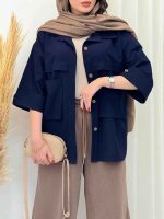مانتو دو جیب آلیس کد 6675 - تصویر 16