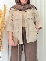 مانتو دو جیب آلیس کد 6675 - تصویر 3