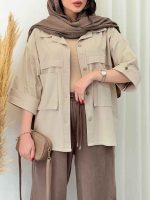 مانتو دو جیب آلیس کد 6675 - تصویر 11