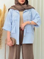 مانتو دو جیب آلیس کد 6675
