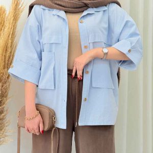 مانتو دو جیب آلیس کد 6675