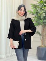 مانتو آستین پاکتی جیب نما ترگل کد 6690 - تصویر 11