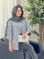 شومیز آستین پاکتی آذر کد 6654 - تصویر 4