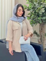 شومیز آستین پاکتی آذر کد 6654 - تصویر 19