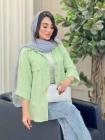 شومیز آستین پاکتی آذر کد 6654 - تصویر 2