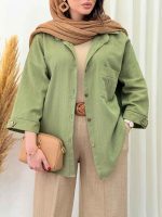 مانتو تک جیب پیله شیرین کد 6680 - تصویر 2