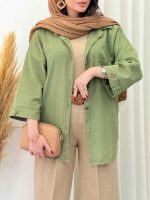 مانتو تک جیب پیله شیرین کد 6680 - تصویر 10