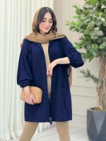 مانتو آستین گت چهار جیب کد 6691