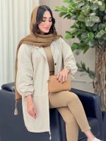 مانتو آستین گت چهار جیب کد 6691 - تصویر 2