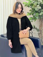 مانتو آستین گت چهار جیب کد 6691 - تصویر 4