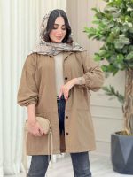 مانتو آستین گت چهار جیب کد 6691 - تصویر 3