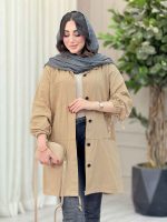 مانتو آستین گت چهار جیب کد 6691 - تصویر 10