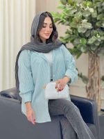 مانتو راه راه تک جیب مهلا کد 6365 - تصویر 4