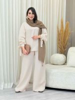 ست مانتو و شلوار آستین بند کد 6717 - تصویر 8