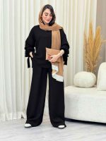 ست مانتو و شلوار آستین بند کد 6717 - تصویر 9