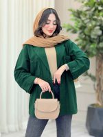 مانتو جیب پیله آستین پاگن بهنوش کد 6676 - تصویر 3