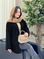 مانتو جیب پیله آستین پاگن بهنوش کد 6676 - تصویر 16