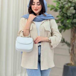 مانتو جیب پیله پاکتی مانیا کد 6665