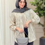 شومیز طرح دار آتنا کد 6728