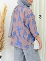 شومیز طرح دار آتنا کد 6728 - تصویر 18