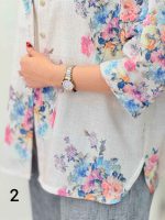 شومیز طرح دار آتنا کد 6728 - تصویر 13