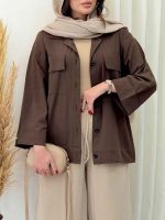 مانتو دو جیب پاکتی ماهرخ کد 6731 - تصویر 5