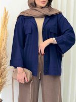 مانتو دو جیب پاکتی ماهرخ کد 6731 - تصویر 2