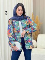 مانتو طرح دار مغزی دوزی 6730 - تصویر 10
