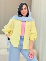 مانتو پانچ برش دار کد 6746