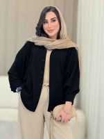 مانتو پانچ برش دار کد 6746 - تصویر 17