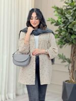 مانتو طرح دار گلنوش کد 6776 - تصویر 2