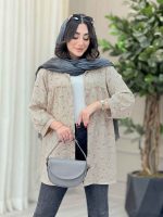 مانتو طرح دار گلنوش کد 6776 - تصویر 8