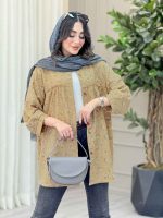 مانتو طرح دار گلنوش کد 6776 - تصویر 12