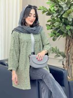 مانتو طرح دار گلنوش کد 6776 - تصویر 14