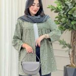 مانتو طرح دار گلنوش کد 6776
