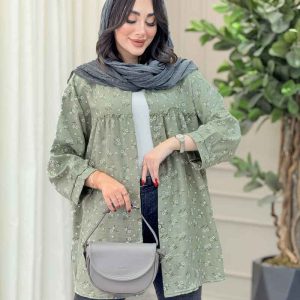 مانتو طرح دار گلنوش کد 6776