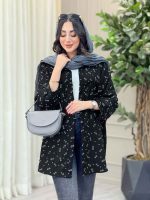 مانتو طرح دار گلنوش کد 6776 - تصویر 3