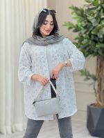 مانتو طرح دار گلنوش کد 6776 - تصویر 9