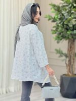 مانتو طرح دار گلنوش کد 6776 - تصویر 11