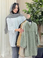 مانتو طرح دار گلنوش کد 6776 - تصویر 13