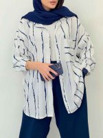 مانتو تک جیب کژال کد6687 - تصویر 4