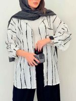 مانتو تک جیب کژال کد6687 - تصویر 15