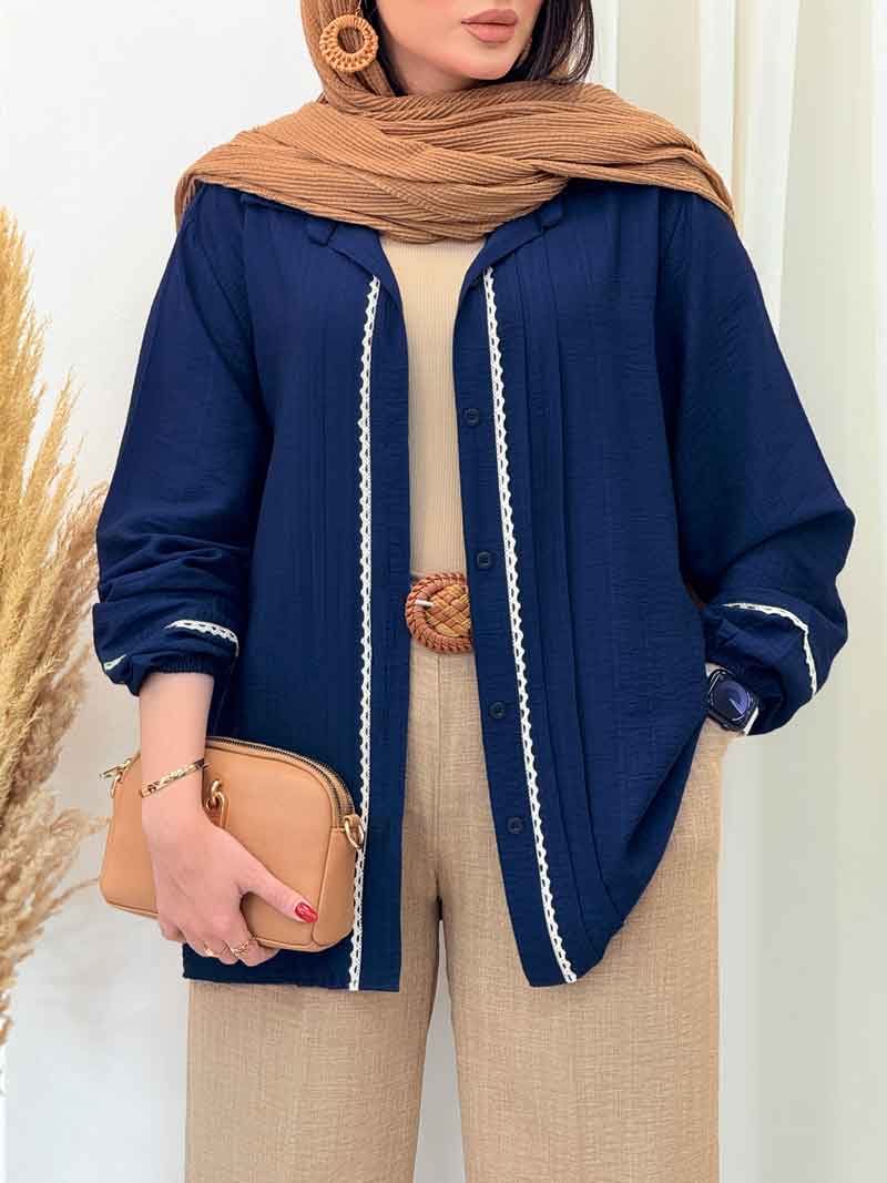 مانتو آستین کش نواردوزی کد 6771 مانتو آستین کش نواردوزی کد 6771