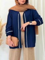 مانتو آستین کش نواردوزی کد 6771 - تصویر 6