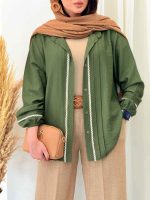 مانتو آستین کش نواردوزی کد 6771 - تصویر 12