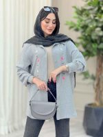 مانتو گلدوزی غنچه کد 6779 - تصویر 14