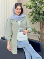 مانتو گلدوزی غنچه کد 6779 - تصویر 2