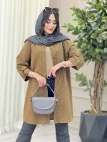 مانتو بغل سه دکمه جیب دوبل کد 6768 - تصویر 16
