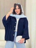 مانتو پانچ تک جیب پشت پیله کد 6743 - تصویر 19