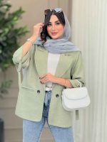 مانتو آستین سگک صحرا کد 6791 - تصویر 8